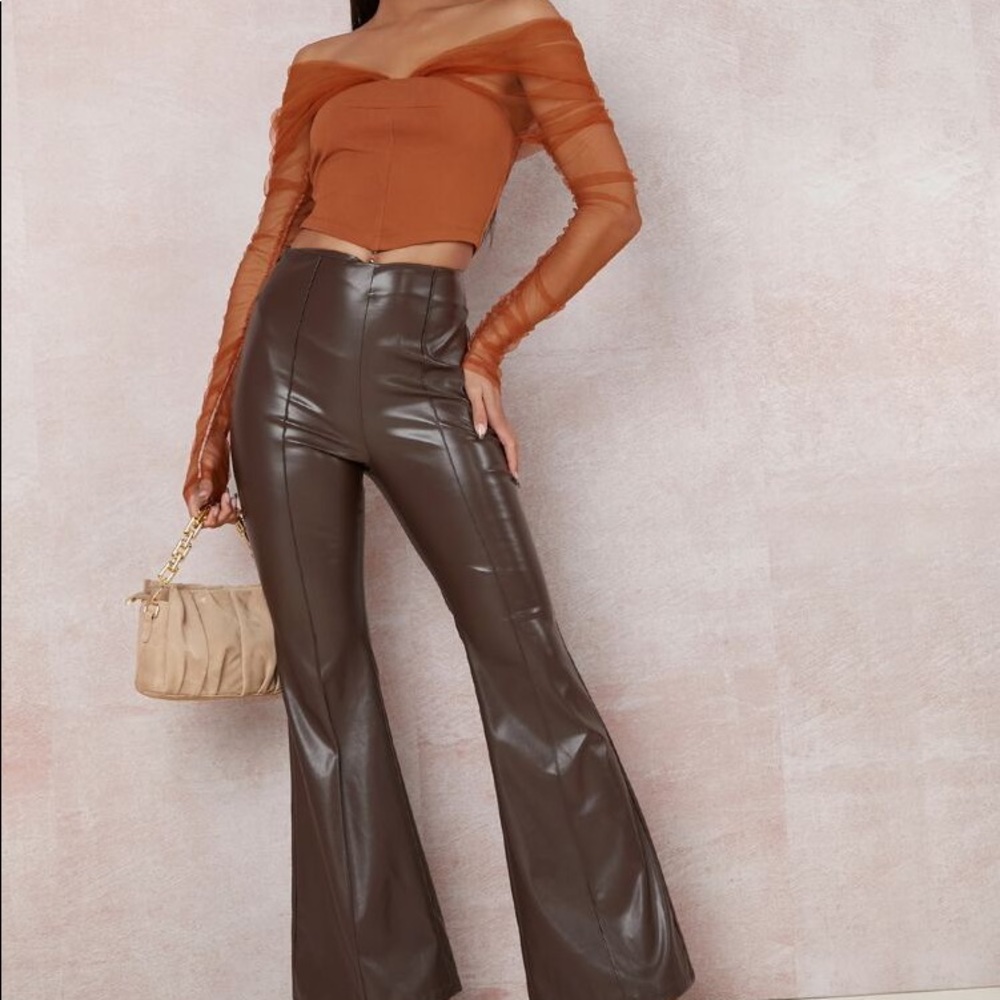 COPY - Off Shoulder Sheer Mesh Sleeve Solid Top